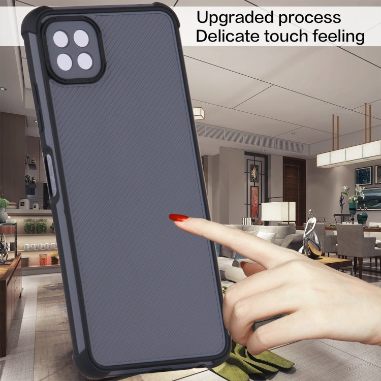 For Samsung Galaxy A22 5G Eagle Eye Armor Dual-color Shockproof TPU + PC Protective Case