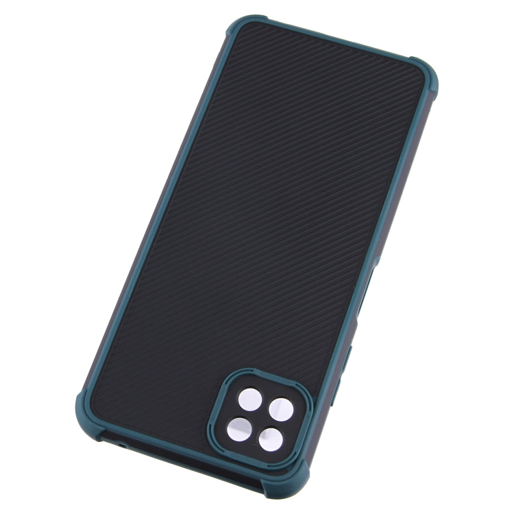 For Samsung Galaxy A22 5G Eagle Eye Armor Dual-color Shockproof TPU + PC Protective Case