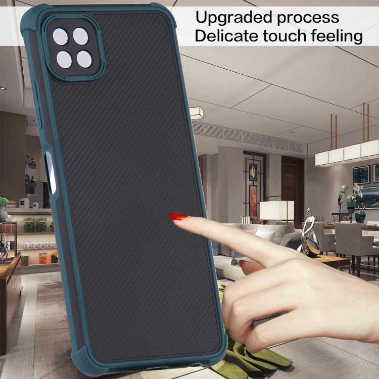 For Samsung Galaxy A22 5G Eagle Eye Armor Dual-color Shockproof TPU + PC Protective Case