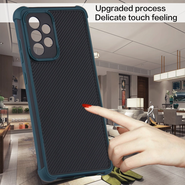 For Samsung Galaxy A72 5G Eagle Eye Armor Dual-color Shockproof TPU + PC Protective Case