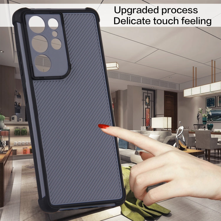 For Samsung Galaxy S21 Ultra 5G Eagle Eye Armor Dual-color Shockproof TPU + PC Protective Case