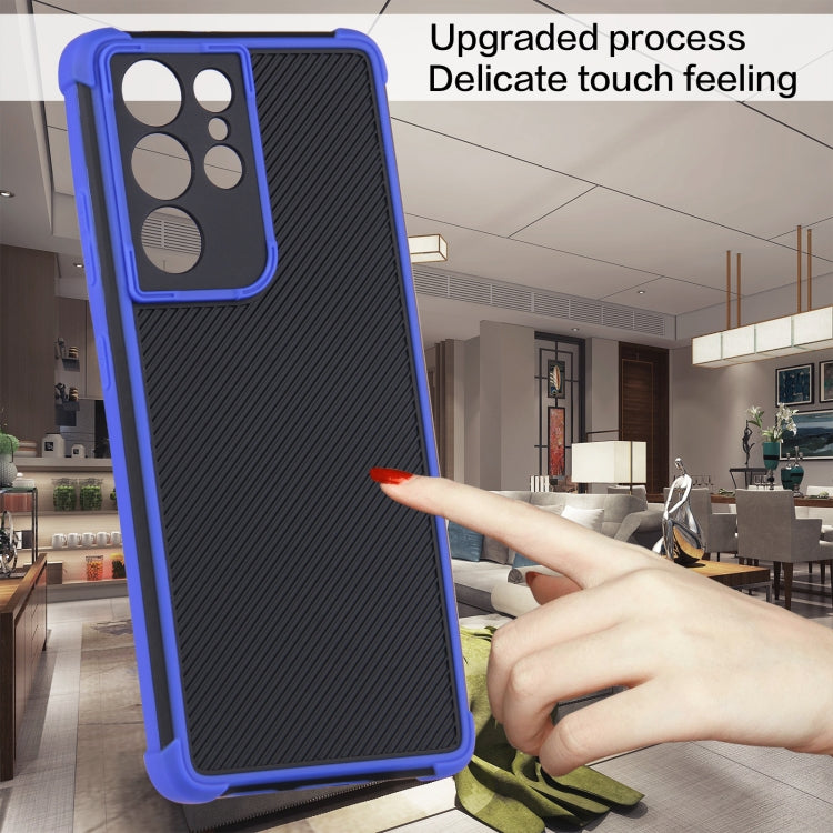 For Samsung Galaxy S21 Ultra 5G Eagle Eye Armor Dual-color Shockproof TPU + PC Protective Case