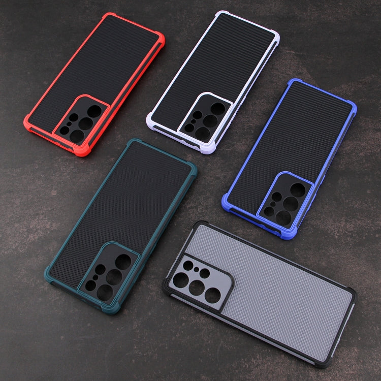 For Samsung Galaxy S21 Ultra 5G Eagle Eye Armor Dual-color Shockproof TPU + PC Protective Case