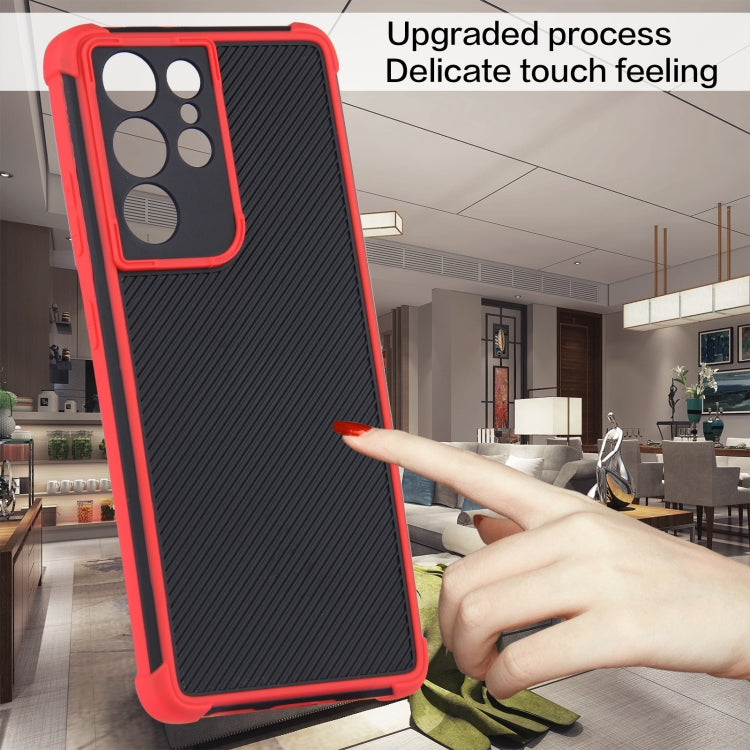 For Samsung Galaxy S21 Ultra 5G Eagle Eye Armor Dual-color Shockproof TPU + PC Protective Case