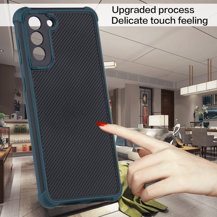 For Samsung Galaxy S21+ 5G Eagle Eye Armor Dual-color Shockproof TPU + PC Protective Case
