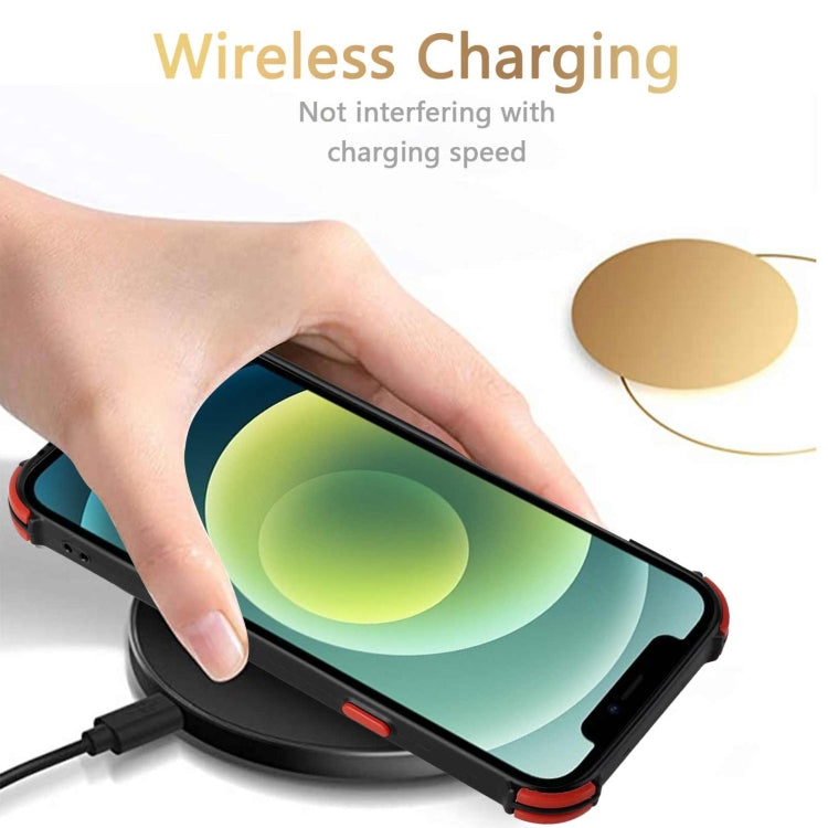 For iPhone 12 Dream PU+TPU Four-corner Shockproof Back Cover Case with Card Slots & Holder