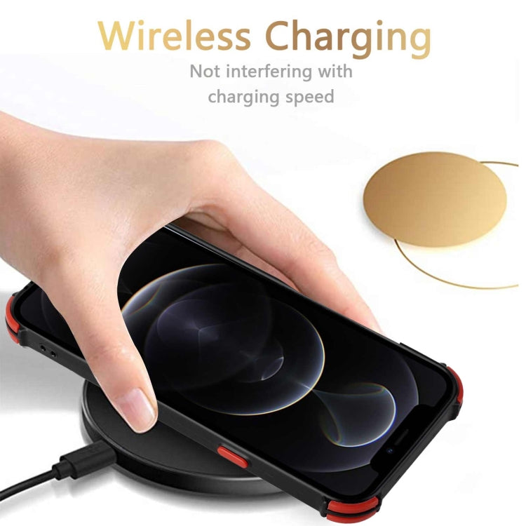 For iPhone 12 Pro Dream PU+TPU Four-corner Shockproof Back Cover Case with Card Slots & Holder