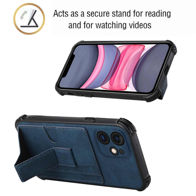 For iPhone 11 Dream PU+TPU Four-corner Shockproof Back Cover Case with Card Slots & Holder