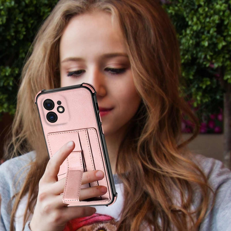 For iPhone 11 Dream PU+TPU Four-corner Shockproof Back Cover Case with Card Slots & Holder
