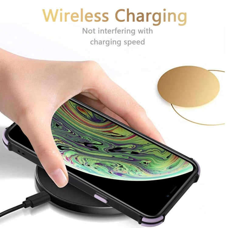 For iPhone XS Max Dream PU+TPU Four-corner Shockproof Back Cover Case with Card Slots & Holder