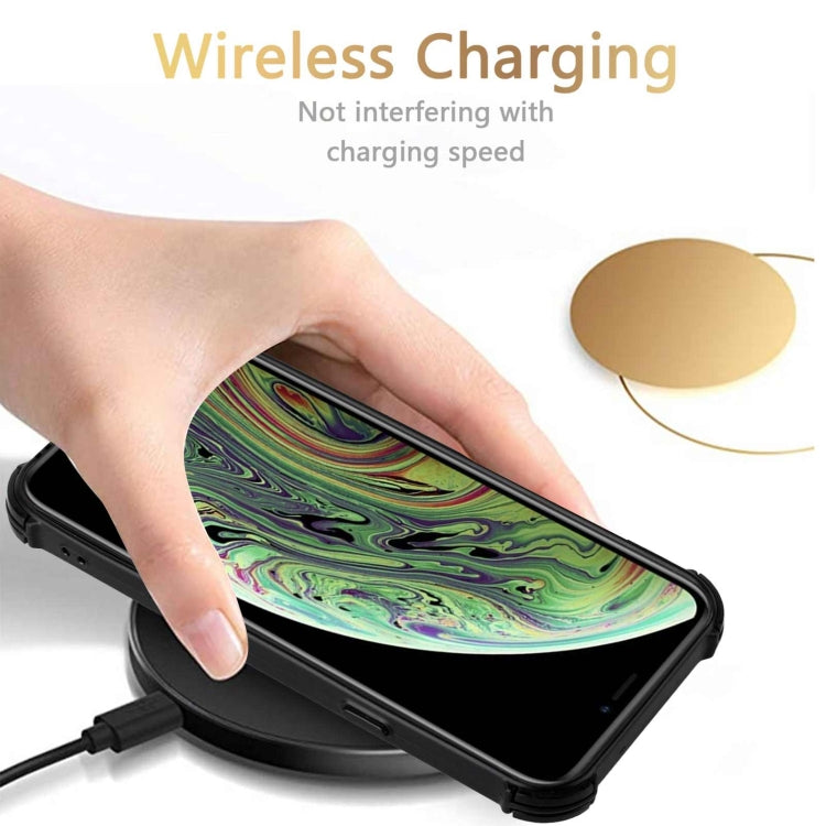 For iPhone XS Max Dream PU+TPU Four-corner Shockproof Back Cover Case with Card Slots & Holder