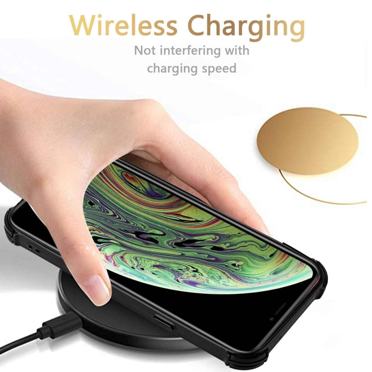 For iPhone XS Max Dream PU+TPU Four-corner Shockproof Back Cover Case with Card Slots & Holder