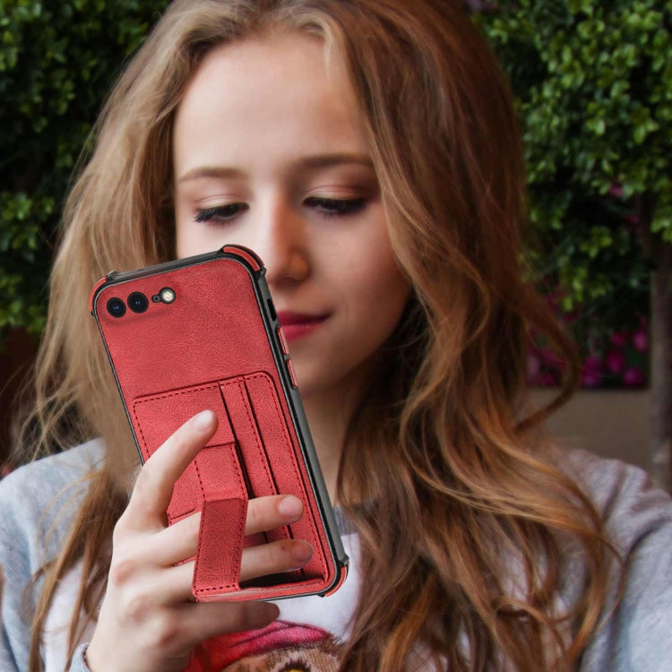 Dream PU+TPU Four-corner Shockproof Back Cover Case with Card Slots & Holder For iPhone 8 Plus / 7  Plus
