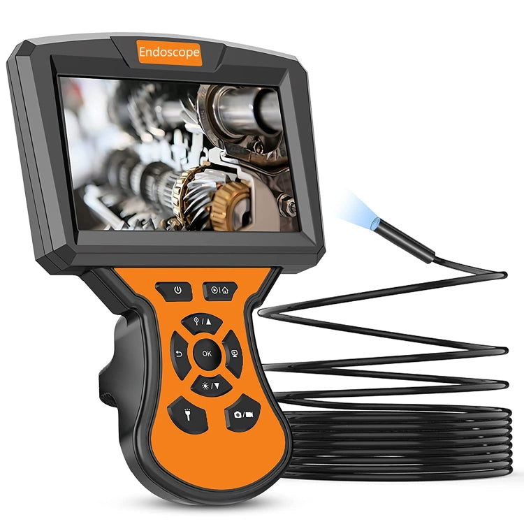 M50 1080P 8mm Single Lens HD Industrial Digital Endoscope with 5.0 inch IPS Screen, Cable Length:5m Hard Cable