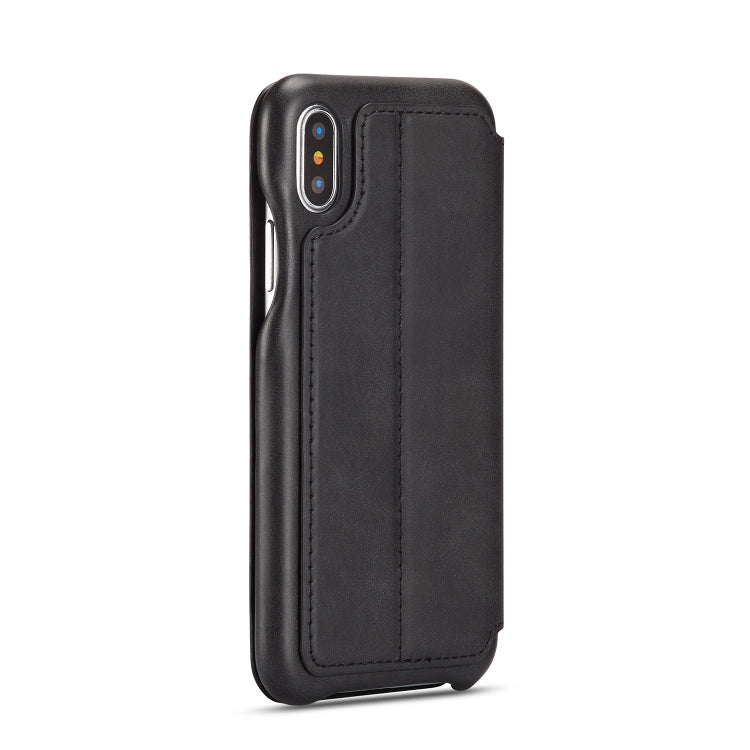 For iPhone X / XS Hon Ancient Series Leather Case with Card Slots & Holder & Wallet
