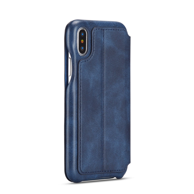 For iPhone X / XS Hon Ancient Series Leather Case with Card Slots & Holder & Wallet