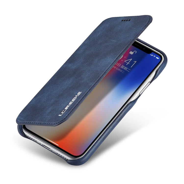 For iPhone X / XS Hon Ancient Series Leather Case with Card Slots & Holder & Wallet