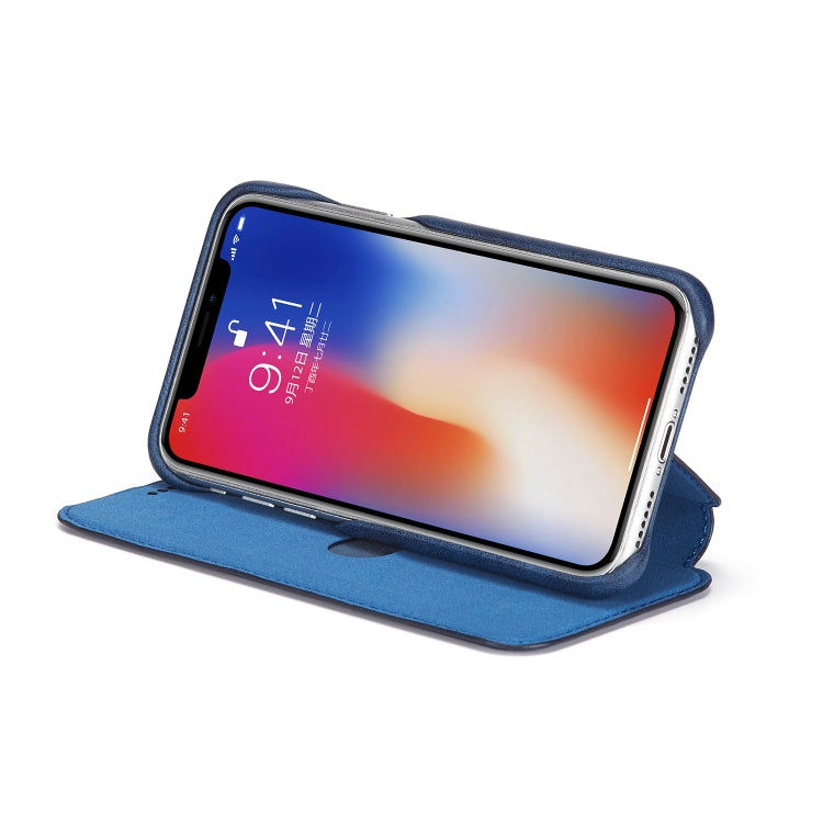 For iPhone X / XS Hon Ancient Series Leather Case with Card Slots & Holder & Wallet