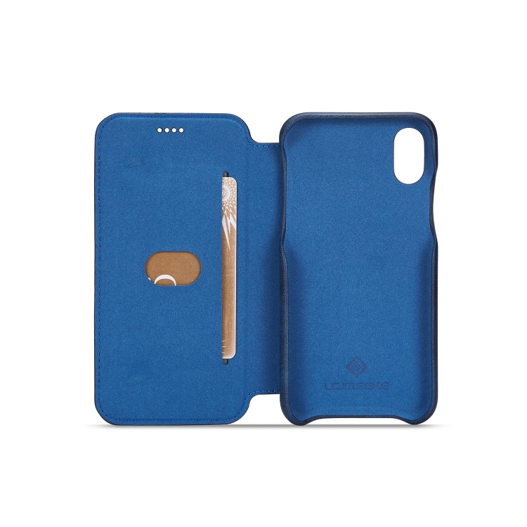 For iPhone X / XS Hon Ancient Series Leather Case with Card Slots & Holder & Wallet