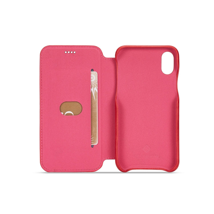 For iPhone X / XS Hon Ancient Series Leather Case with Card Slots & Holder & Wallet