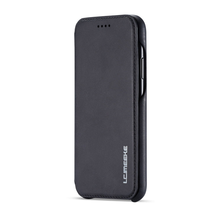For iPhone XR Hon Ancient Series Leather Case with Card Slots & Holder & Wallet