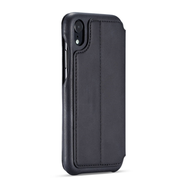 For iPhone XR Hon Ancient Series Leather Case with Card Slots & Holder & Wallet