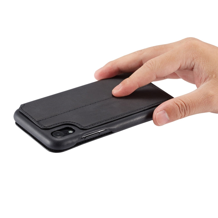 For iPhone XR Hon Ancient Series Leather Case with Card Slots & Holder & Wallet