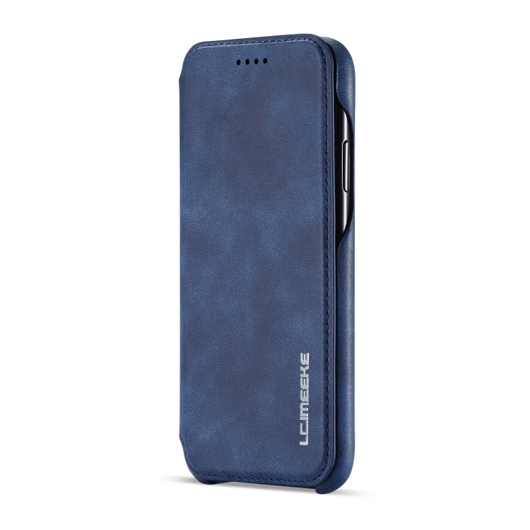 For iPhone XR Hon Ancient Series Leather Case with Card Slots & Holder & Wallet