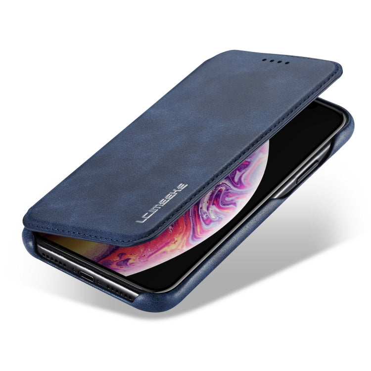 For iPhone XR Hon Ancient Series Leather Case with Card Slots & Holder & Wallet