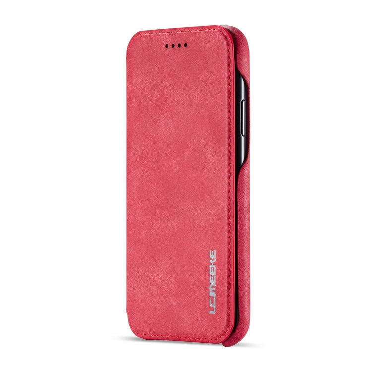 For iPhone XR Hon Ancient Series Leather Case with Card Slots & Holder & Wallet