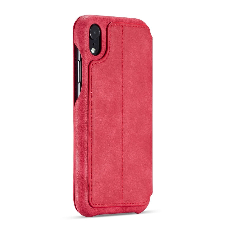 For iPhone XR Hon Ancient Series Leather Case with Card Slots & Holder & Wallet