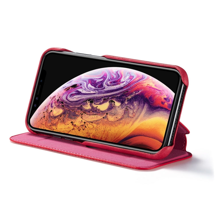 For iPhone XR Hon Ancient Series Leather Case with Card Slots & Holder & Wallet