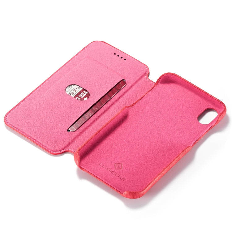 For iPhone XR Hon Ancient Series Leather Case with Card Slots & Holder & Wallet