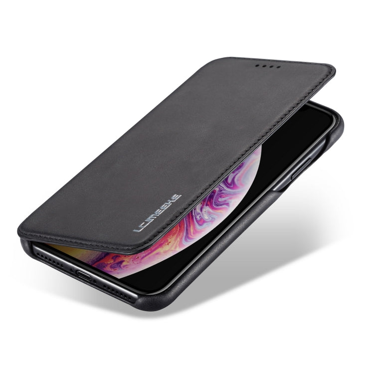 For iPhone XS Max Hon Ancient Series Leather Case with Card Slots & Holder & Wallet