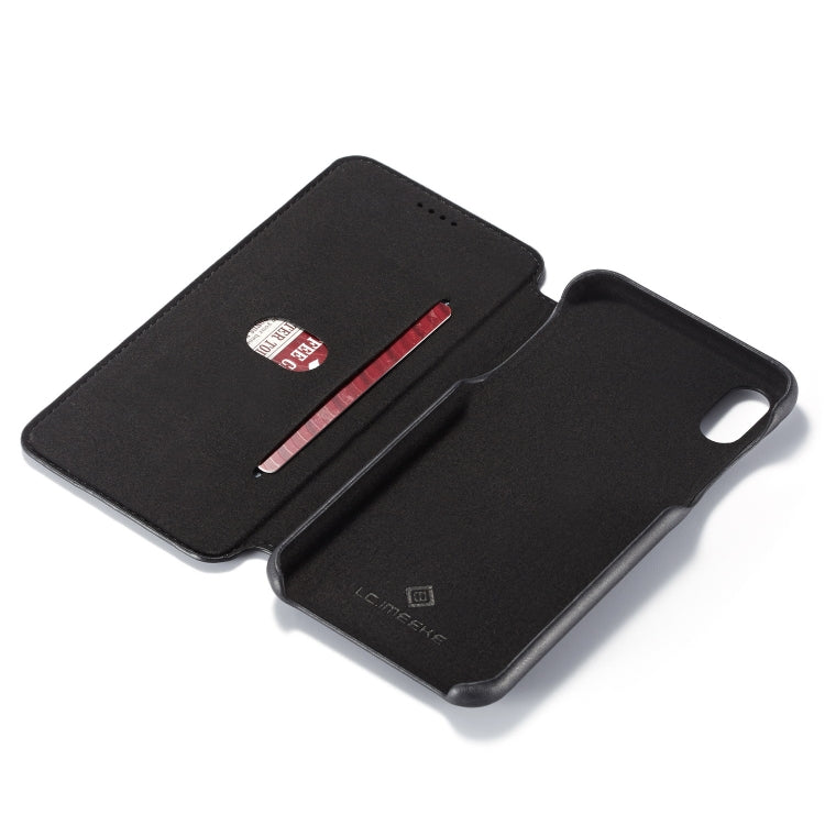For iPhone XS Max Hon Ancient Series Leather Case with Card Slots & Holder & Wallet