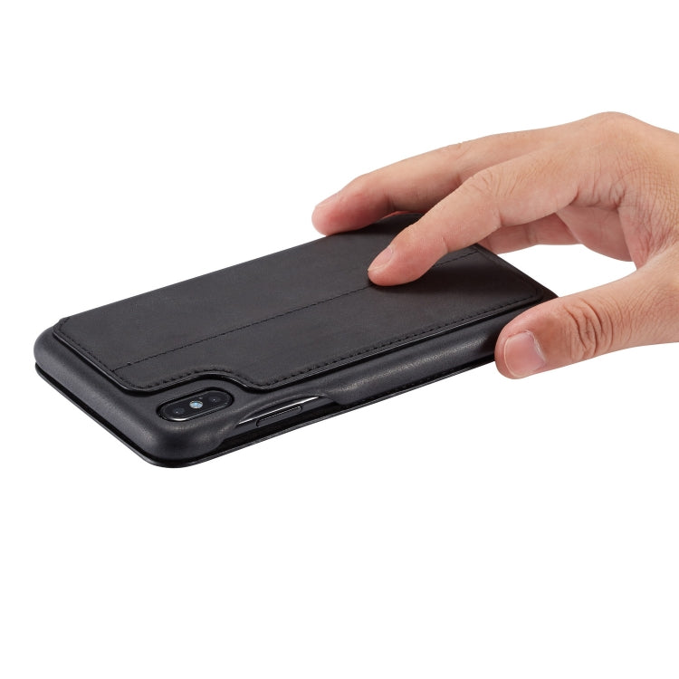 For iPhone XS Max Hon Ancient Series Leather Case with Card Slots & Holder & Wallet