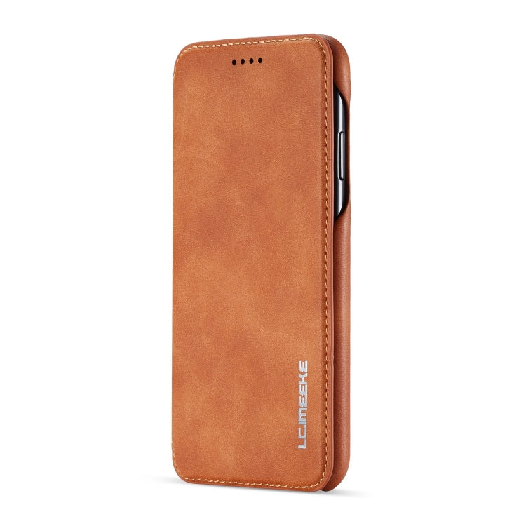For iPhone XS Max Hon Ancient Series Leather Case with Card Slots & Holder & Wallet