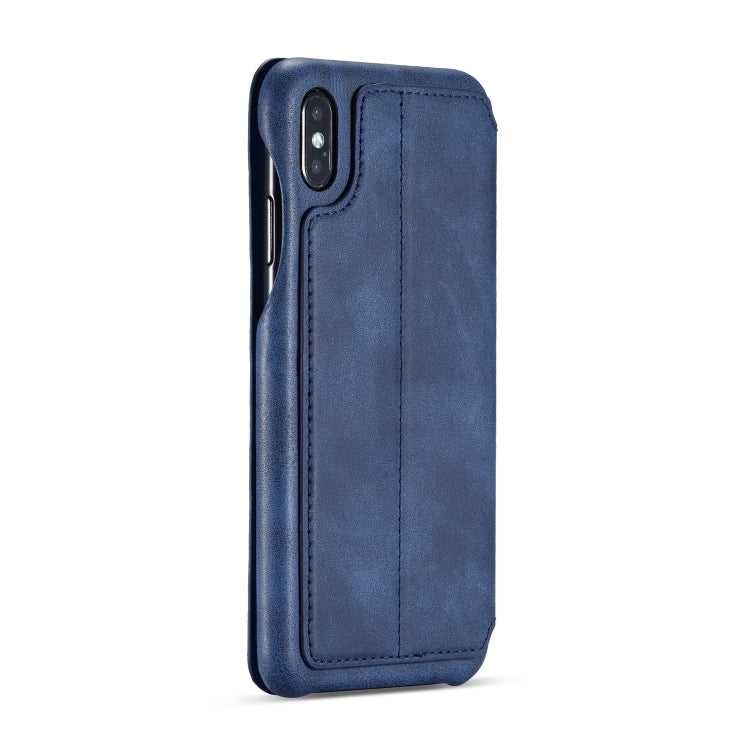 For iPhone XS Max Hon Ancient Series Leather Case with Card Slots & Holder & Wallet