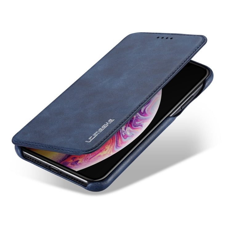 For iPhone XS Max Hon Ancient Series Leather Case with Card Slots & Holder & Wallet