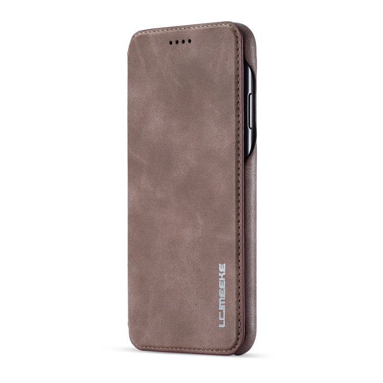 For iPhone XS Max Hon Ancient Series Leather Case with Card Slots & Holder & Wallet