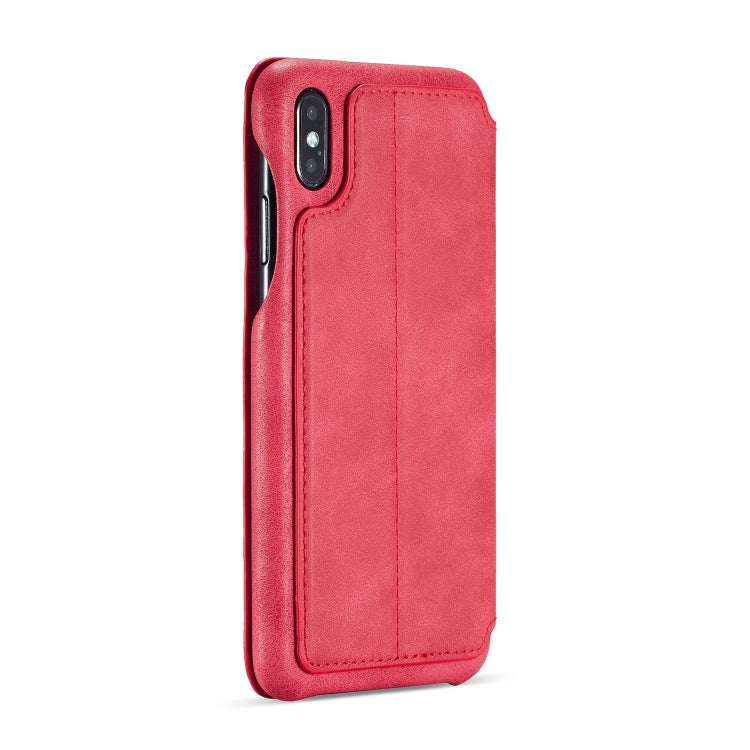 For iPhone XS Max Hon Ancient Series Leather Case with Card Slots & Holder & Wallet