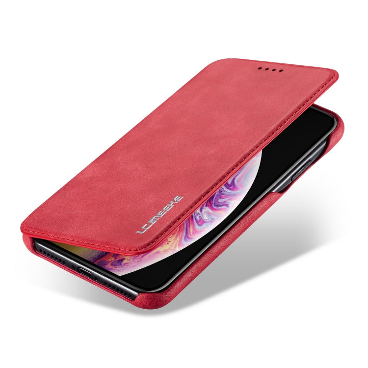 For iPhone XS Max Hon Ancient Series Leather Case with Card Slots & Holder & Wallet