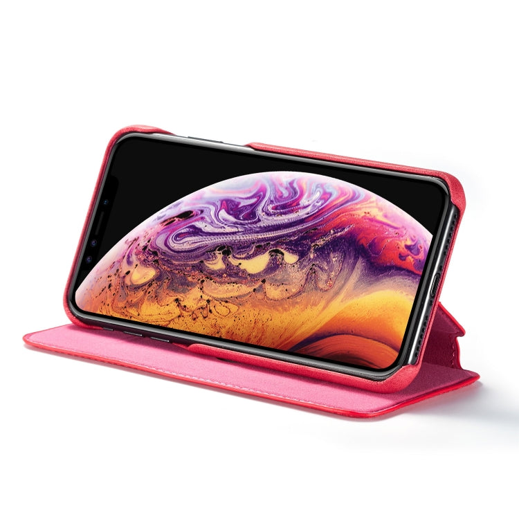 For iPhone XS Max Hon Ancient Series Leather Case with Card Slots & Holder & Wallet