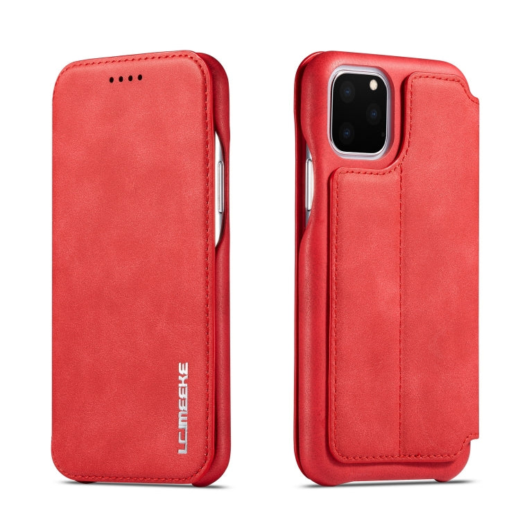 For iPhone 11 Hon Ancient Series Leather Case with Card Slots & Holder & Wallet