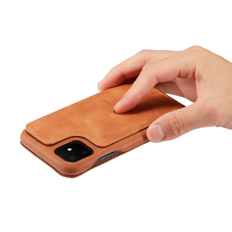 For iPhone 11 Pro Hon Ancient Series Leather Case with Card Slots & Holder & Wallet