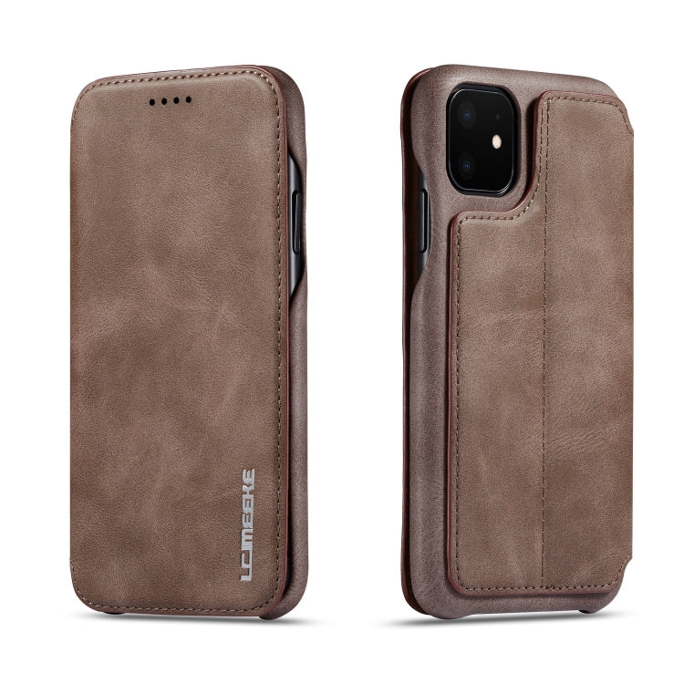 For iPhone 11 Pro Hon Ancient Series Leather Case with Card Slots & Holder & Wallet