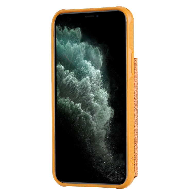 For iPhone 11 Pro Buckle Zipper Shockproof Protective Case with Holder & Card Slots & Wallet & Lanyard & Photos Frame