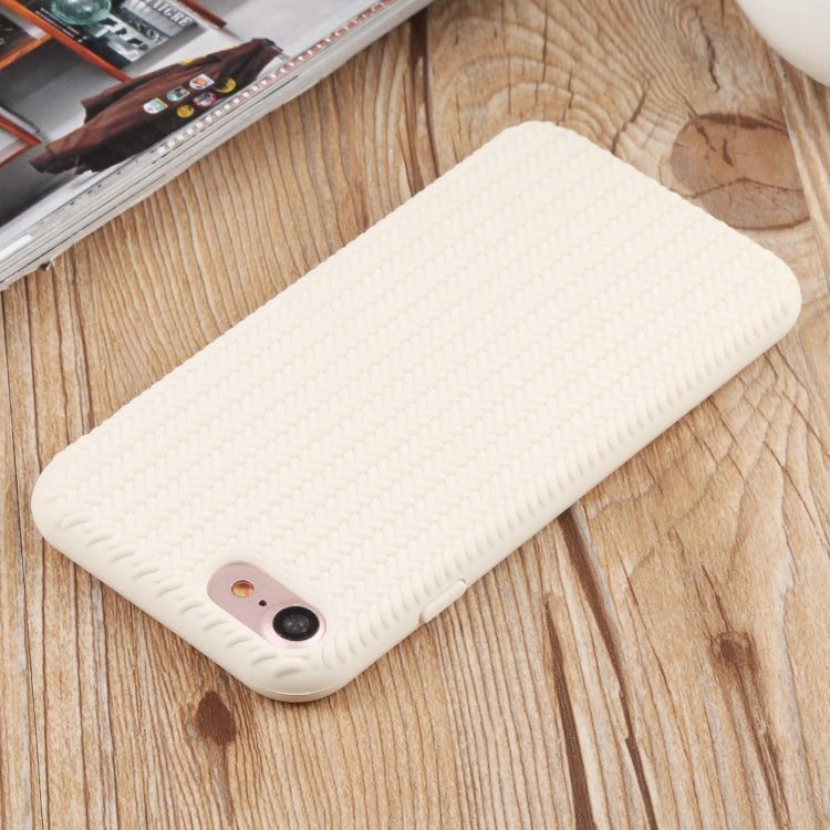 For iPhone SE 2022 / SE 2020 / 8 / 7 Herringbone Texture Silicone Protective Case