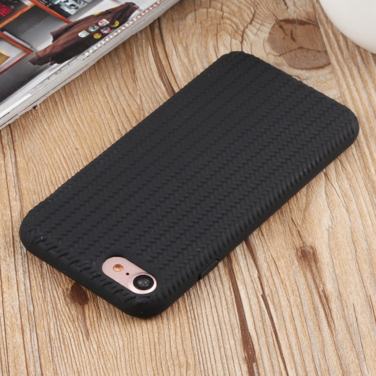 For iPhone SE 2022 / SE 2020 / 8 / 7 Herringbone Texture Silicone Protective Case