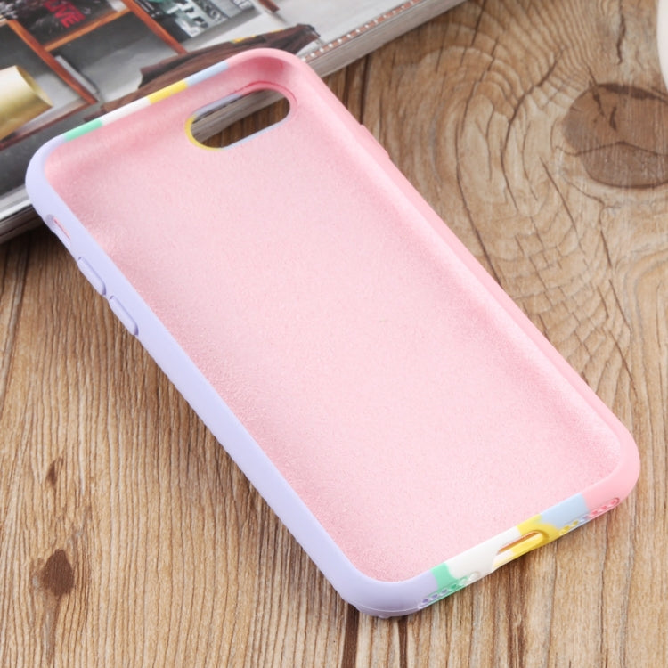For iPhone SE 2022 / SE 2020 / 8 / 7 Herringbone Texture Silicone Protective Case